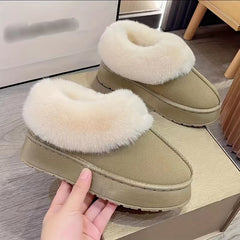 Women's Non-slip Snow Boots Shallow Mouth Comfortable Thickened Wear-resistant