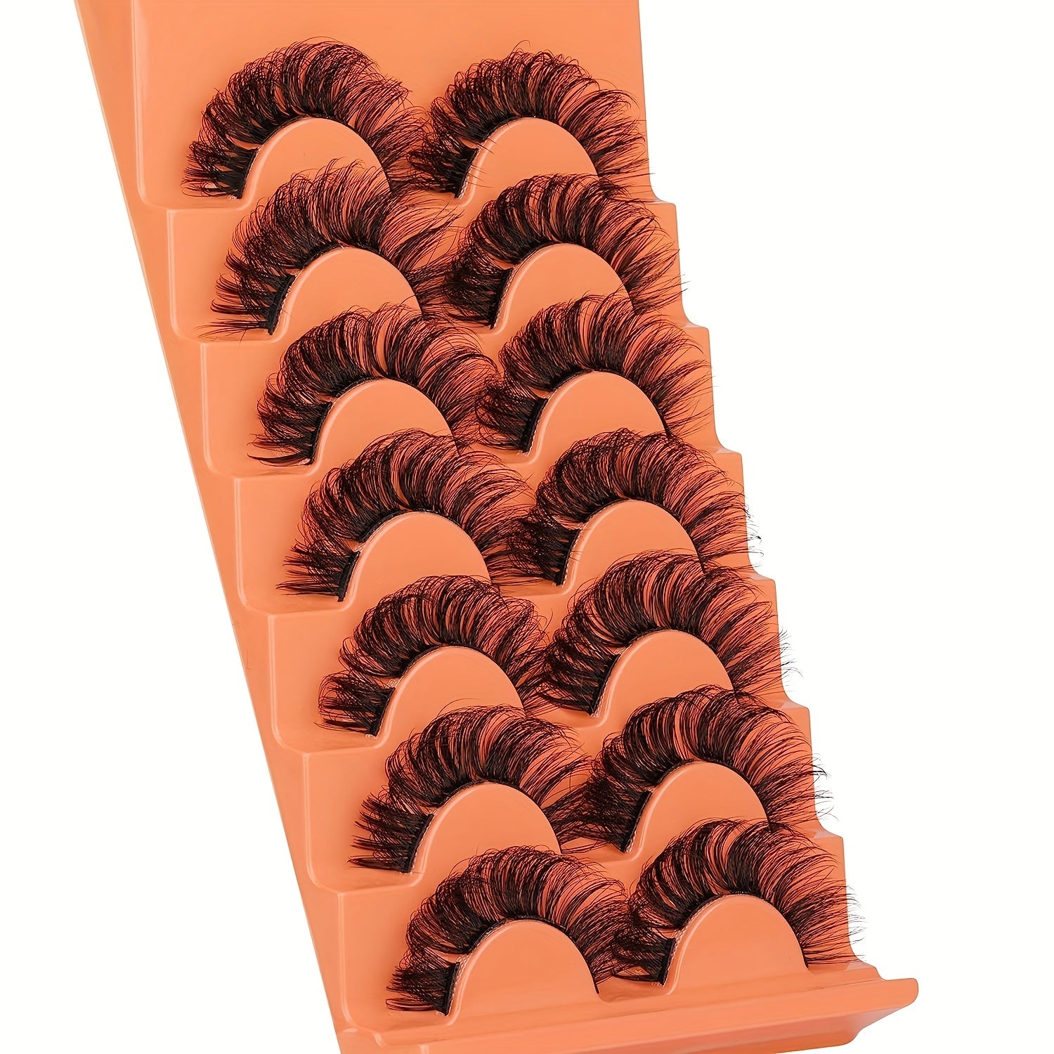 DIY Fluffy Cluster Lashes Natural Stripe False Lashes