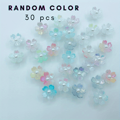 30 Random Gradient Flowers Shoe Charms for Clogs DIY Garden Shoes