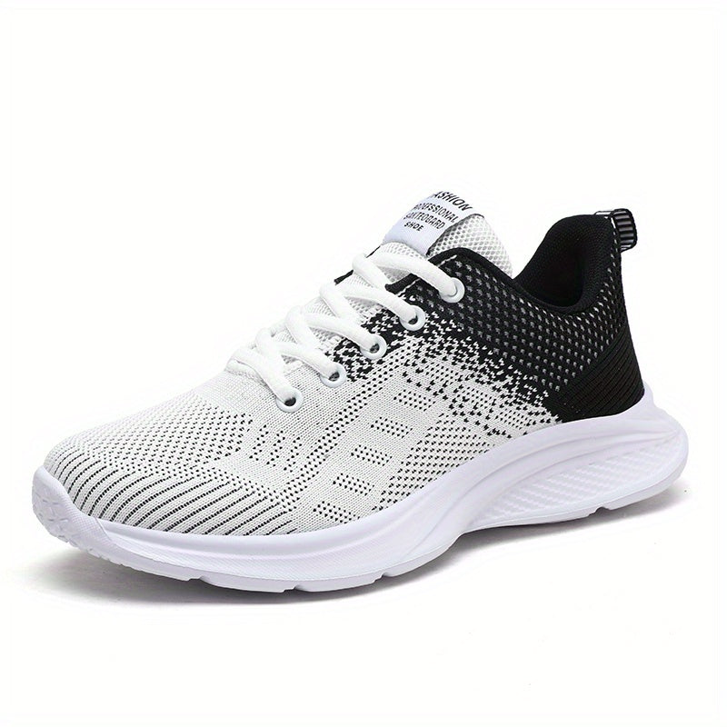 Breathable Gradient Mesh Running Shoes