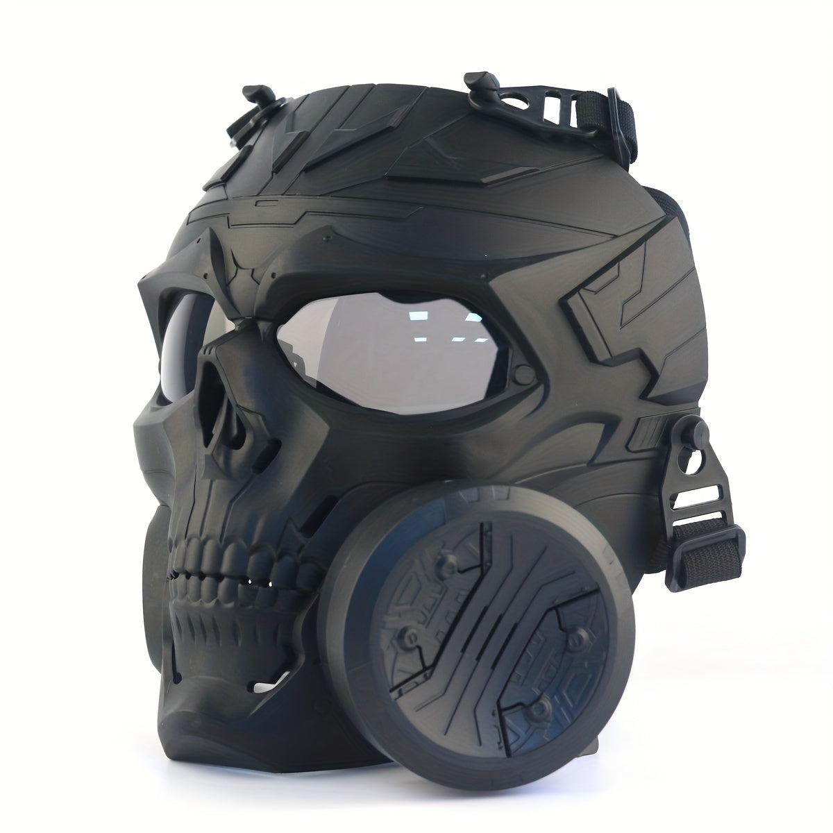 Halloween Mask Mechanical Skull Double Fan Tactical Protective Mask