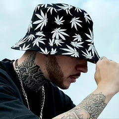 Men's Outdoor Maple Leaf Sunshade Bucket Hat