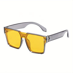 Youth Casual Plastic Frame UV400 Sunglasses