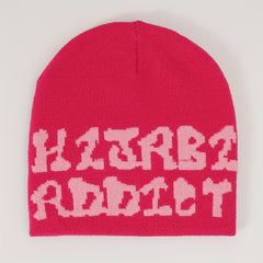 Y2K Hip Hop Letter Jacquard Beanie Warm Knit Hat