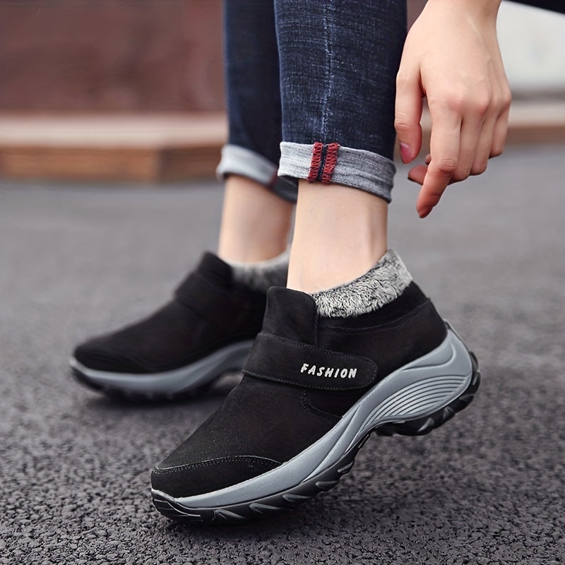 Thermal Slip-On Snow Shoes Hook & Loop Fastener Non-Slip Winter Boots
