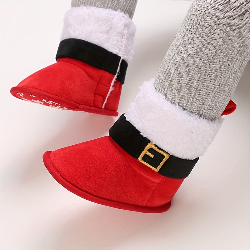 Christmas Cartoon Baby Boots Soft Warm Indoor Outdoor Winter