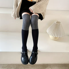 Girls Kids Casual Plain Socks Breathable Comfy Socks
