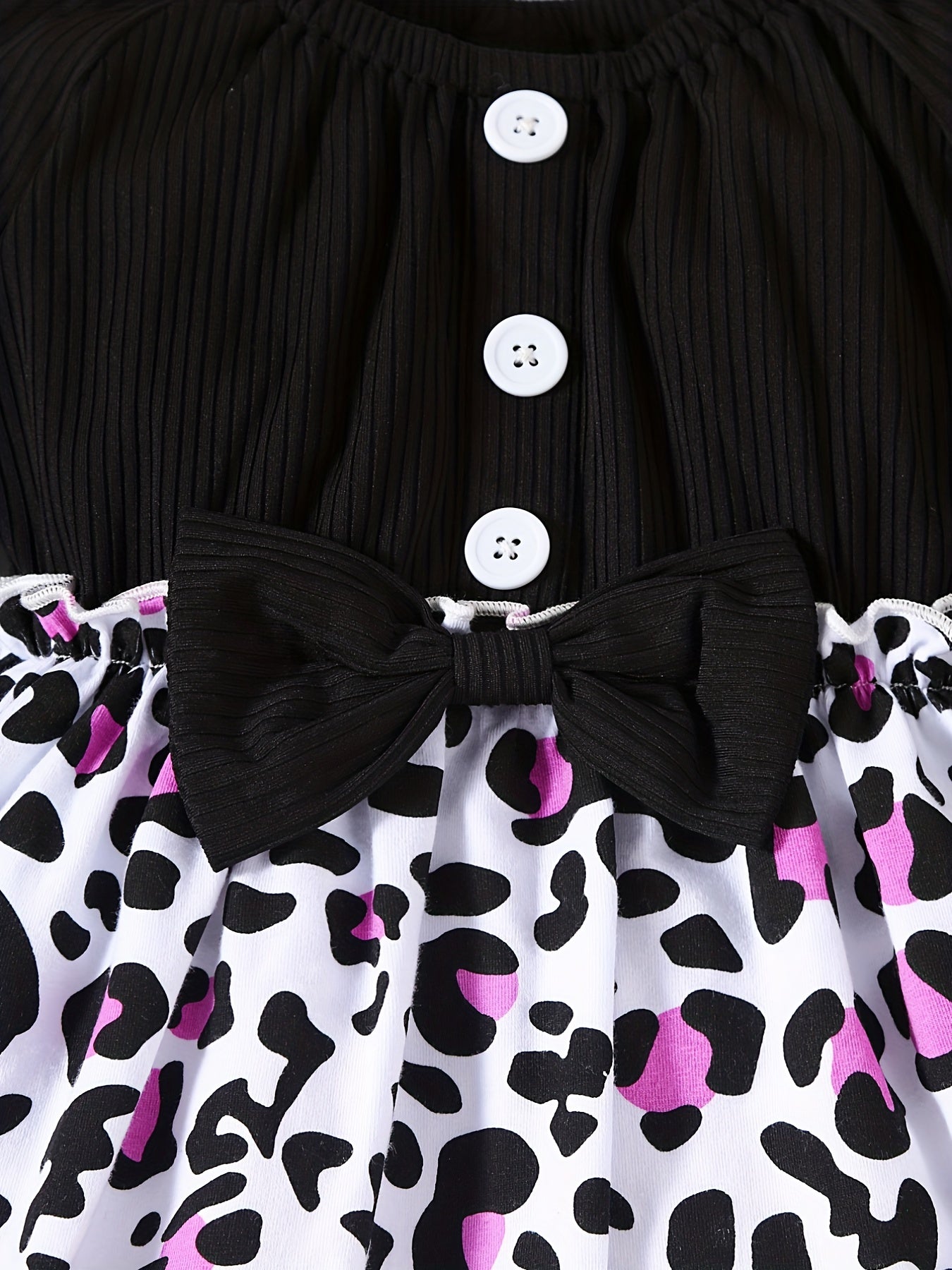 Baby Girls Spotted Dress & Headband 2pcs Set
