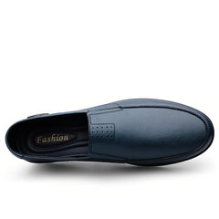Men's Metal Decor Casual Loafers Comfortable Slip-on Shoes