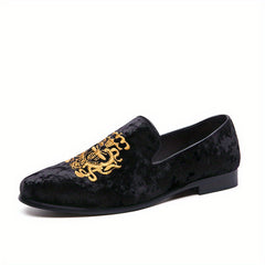 Men's Embroidered Loafer Shoes Slip On Non-slip Shoes Spring/Summer
