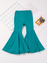 Baby Girls Flare Leg Pants Elastic Waist Toddler Clothes