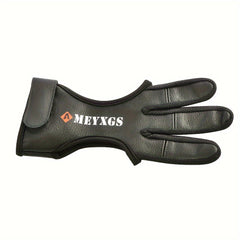 Archery 3 Finger Leather Glove Finger Tab for Beginners