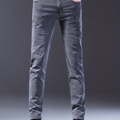 Men's Slim Fit Distressed Jeans Casual Street Style Denim Pants