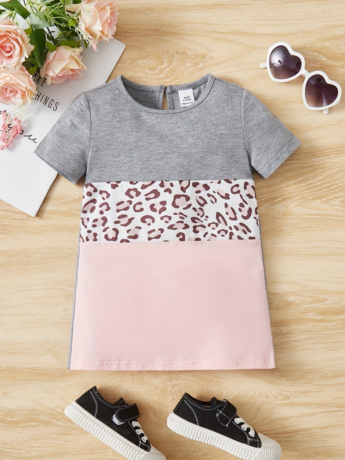 Baby Girls Casual Leopard Dress for Summer Party