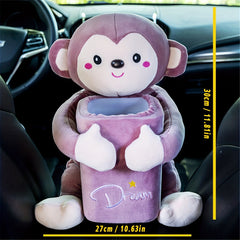 Car Tissue Box Trash Bin and Storage Box