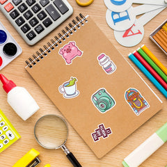 50pcs Water Bottle Stickers Vinyl Waterproof Laptop Skateboard Computer Stickers