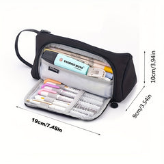 Macaron Triangle Pencil Case Large Capacity for Students in Schools