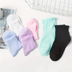 6 Pairs Crew Sports Socks Women's Stockings