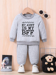 Baby Love Print Outfit Set MY AUNT IS MY BFF