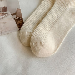 3 Pairs Cartoon Pattern Warm Socks Women's Stockings