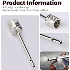 30pcs Stainless Steel Air Pump Needle Inflation Needles with Storage Box