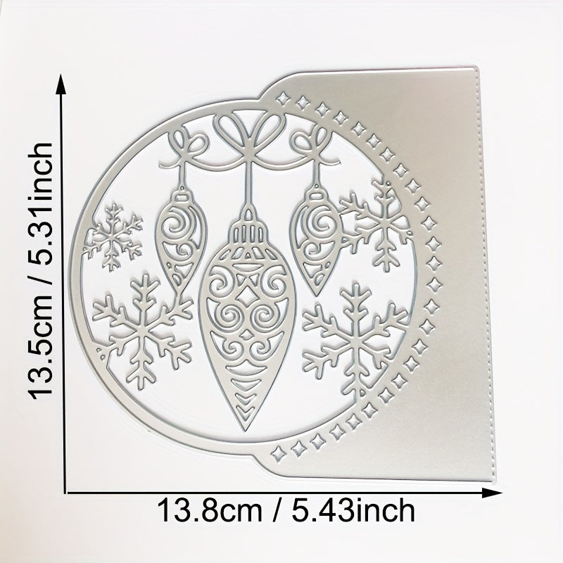 Christmas Snowman Tree Invitation Metal Cutting Dies