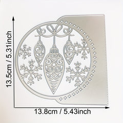 Christmas Snowman Tree Invitation Metal Cutting Dies