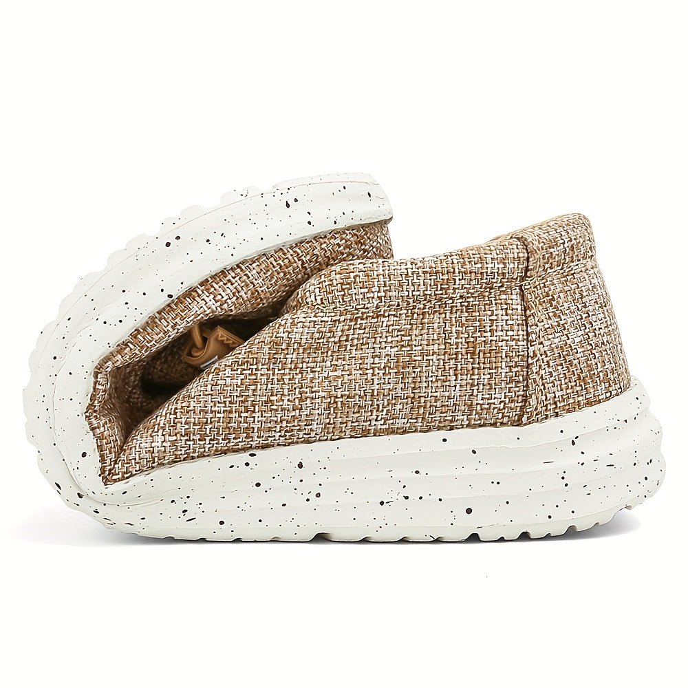 Men's Lightweight Slip On Casual Shoes Breathable Canvas Non Slip Shoes