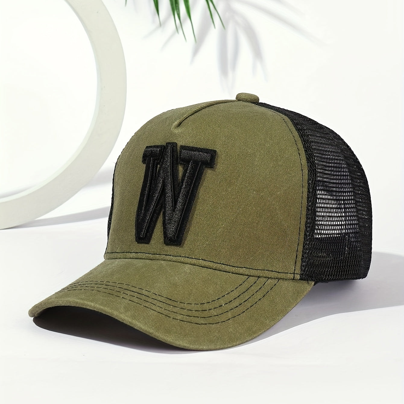 3D Embroidery Baseball Cap Washed Old Duck Tongue Classic Mesh Outdoor Cap