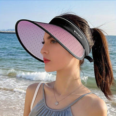 Photochromic Visor Hat UV Protection Breathable Ponytail Sun Hat