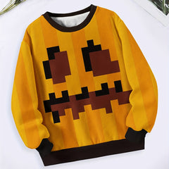 Creative Pattern Graphic Crew Neck Sweatshirt Long Sleeve Sports Gift