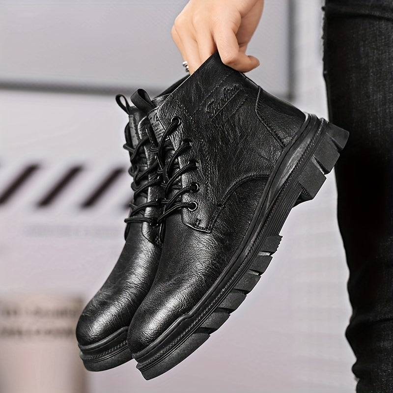 Men's Lace up Ankle Boots Casual Walking Shoes