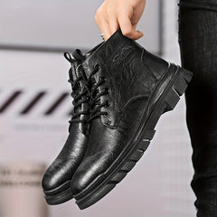 Men's Lace up Ankle Boots Casual Walking Shoes