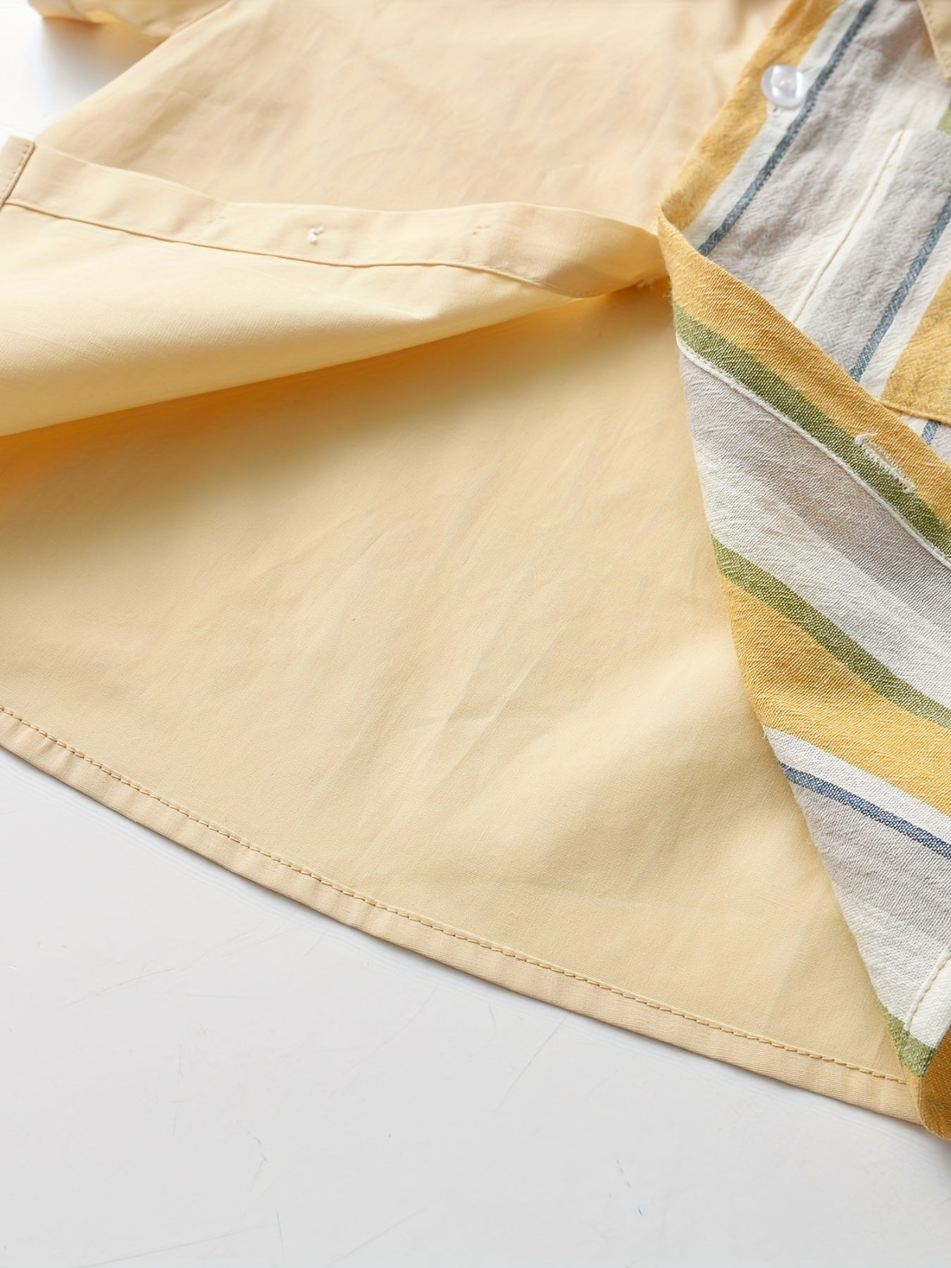 Boys Striped Short Sleeves Shirt For Summer Kids Clothes