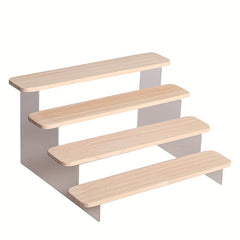 Solid Wood Ladder Display Stand Hand Model Display Rack Home