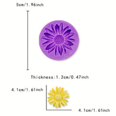 Resin Sunflower & Chrysanthemum Silicone Cake Baking Molds