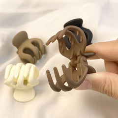 Matte Solid Hair Claw Clip Non Slip Strong Hold Grip Hair Jaw Clip