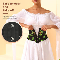 Women's Halloween Skull Pattern Waist Trimmer Tummy Control Belt
