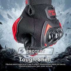 1pair Touch Screen Motorcycle Gloves Non slip Breathable Outdoor Gloves
