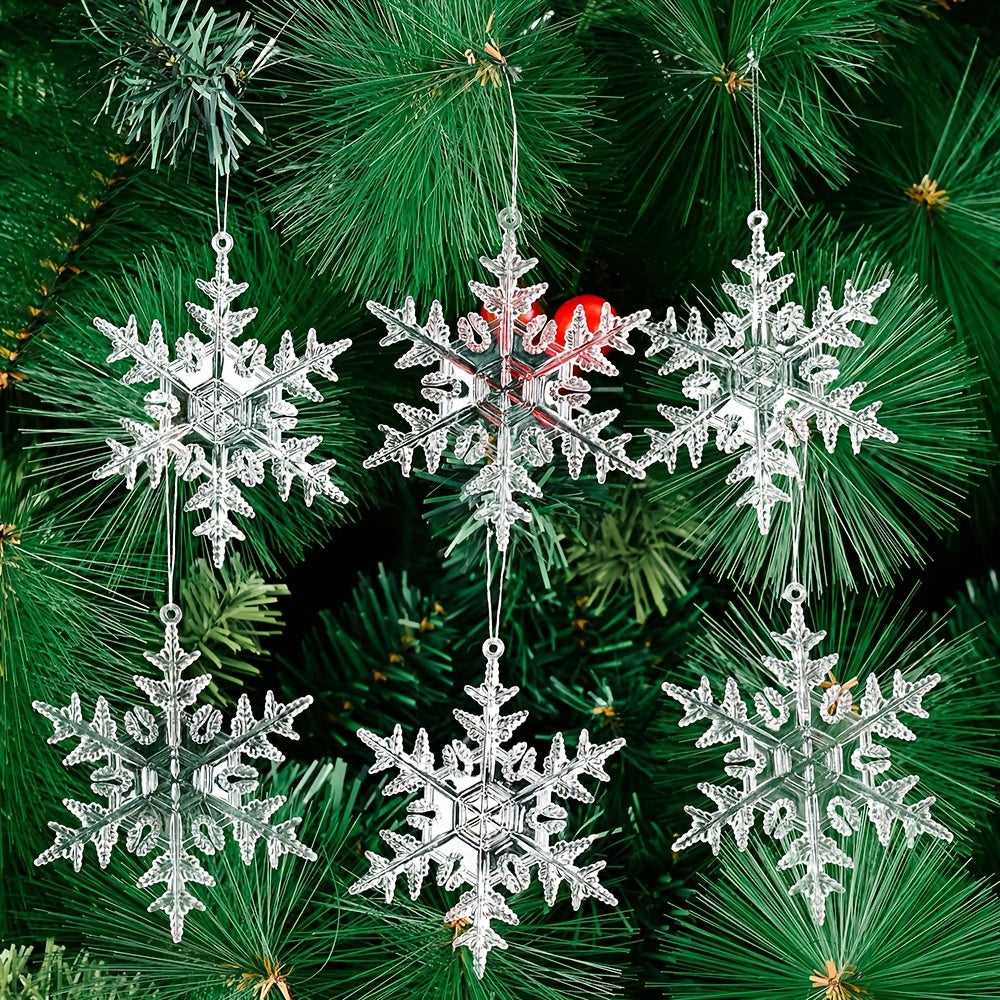 Christmas Hanging Ornaments Snowflake Reindeer Tree Decor