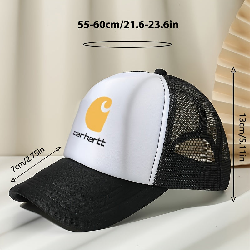 Unisex Mesh Sunshade Baseball Cap with Embroidery
