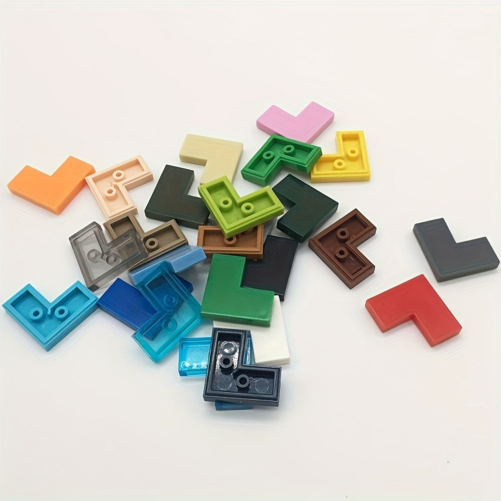 80pcs 2x2L Low Wall Flat Corner Bricks for MOC 147219