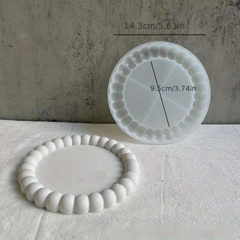 DIY Bubble Tray Coaster Silicone Mold for Handicrafts