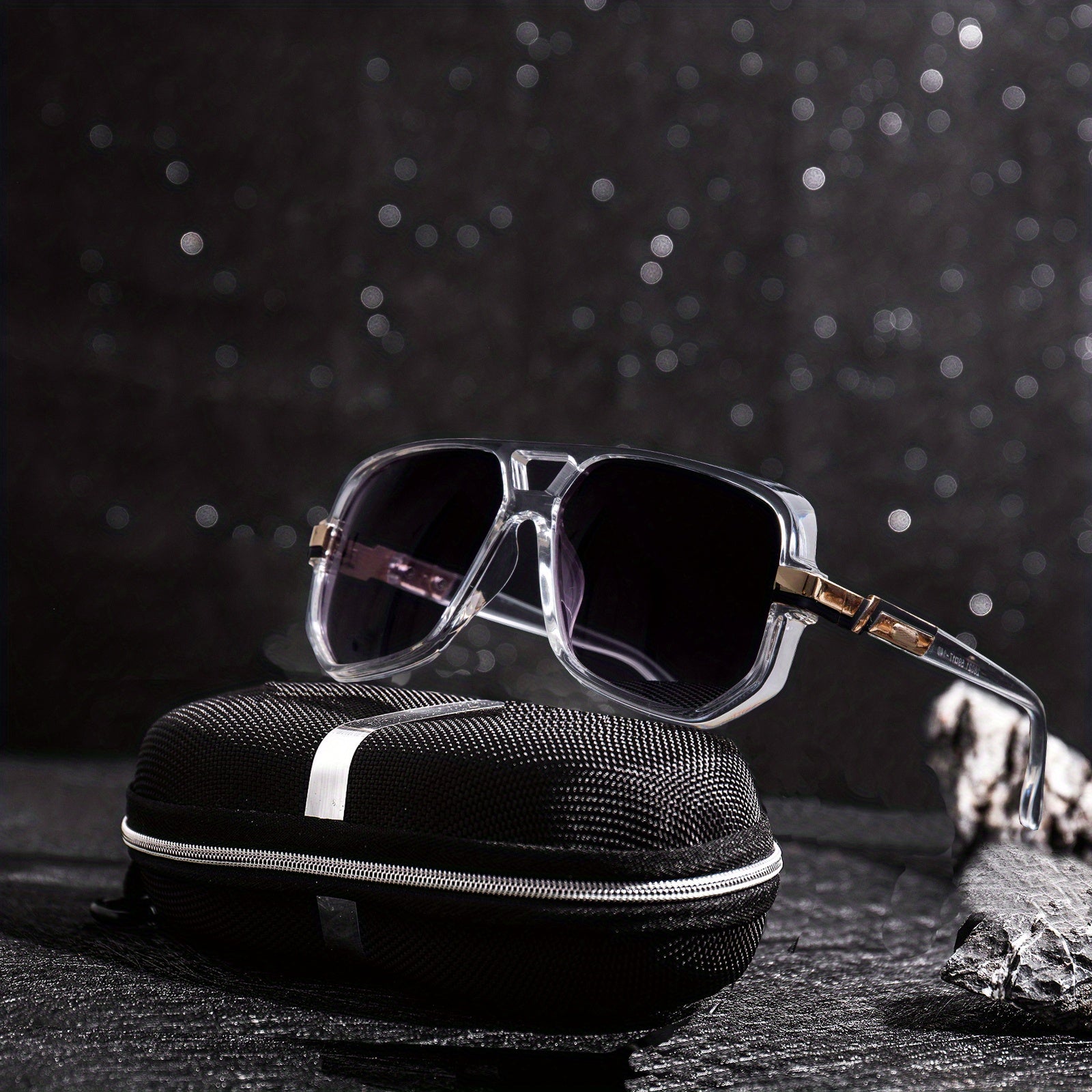 Men's Square Frame Sunglasses Steampunk UV Protection
