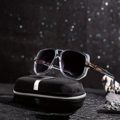 Men's Square Frame Sunglasses Steampunk UV Protection