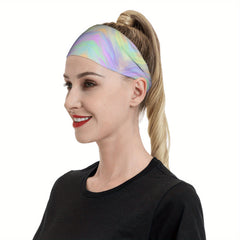 Men's Non Slip Sweatband Purple to Gradient Hairband