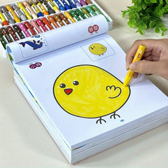 160 Page Kids Drawing & Coloring Book with Animals Traffic Scenes Fire Trucks