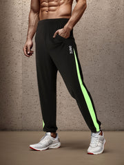 Men's Side Striped High Stretch Joggers Sports Pants