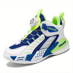 Kids' High Top Basketball Shoes with Rotating Buckle