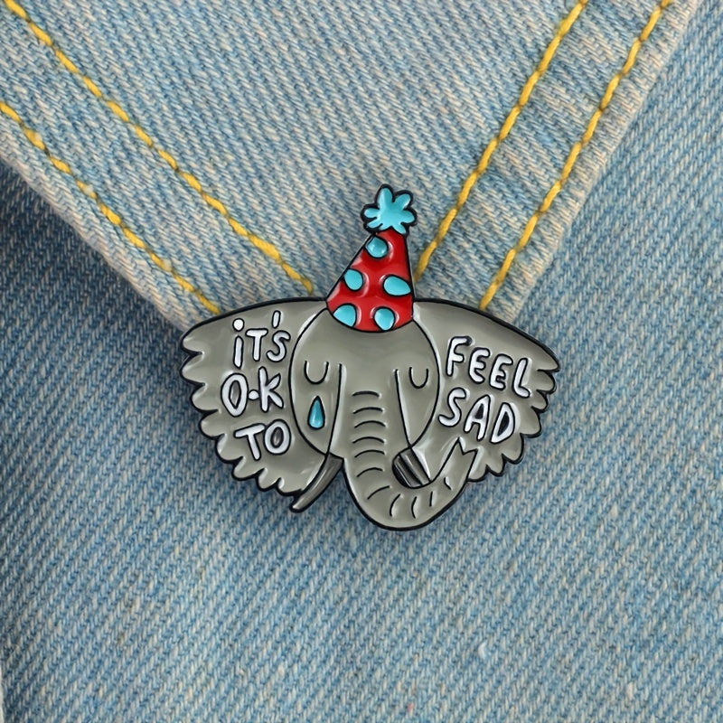 Elephant Animal Jewelry Brooch For Men